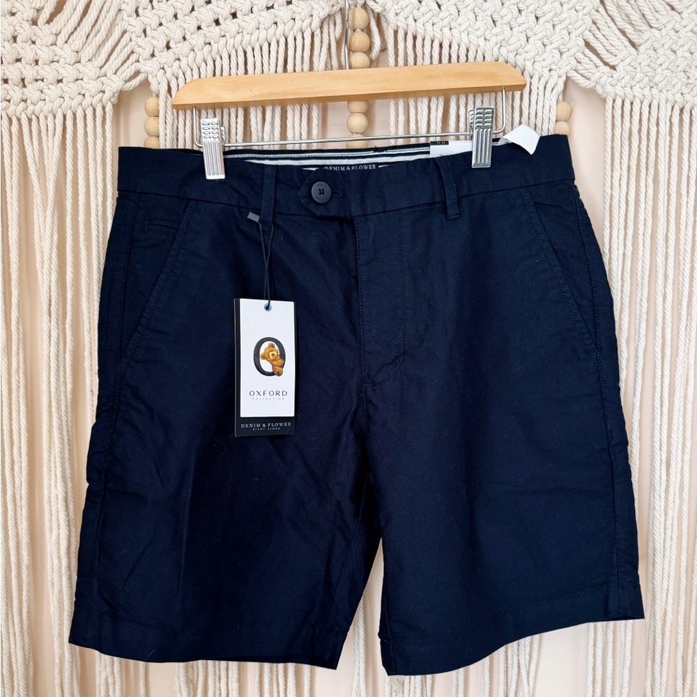 NWT Denim & Flower Navy Men’s Shorts 30x38